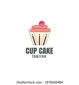 Sweet Cupcake logo Template, Vector Cupcake Logo Design