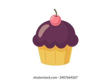 Sweet Cupcake New Year Sticker