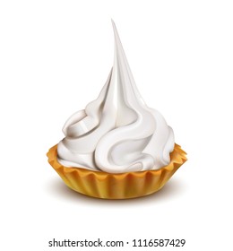 Sweet cupcake  on white background