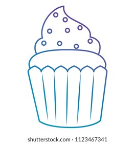 sweet cupcake pastry icon