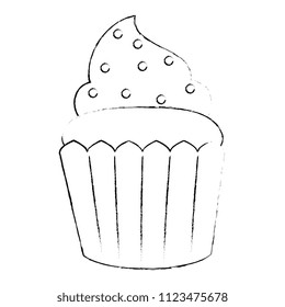 sweet cupcake pastry icon