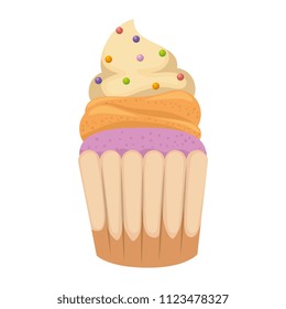 sweet cupcake pastry icon