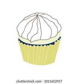 Sweet Cupcake print. Lettering. Sweet cupcake.