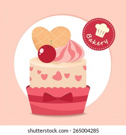 sweet cupcake strawberry vanilla