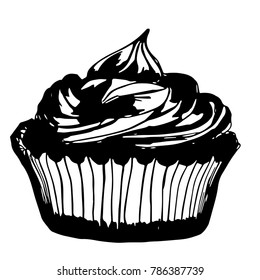 sweet cupcake vector