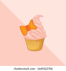 Sweet cupcake Vector, Cute cupcake vector illustration