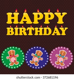 sweet cupcake. vector illustration
