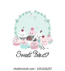 sweet cupcakes characters