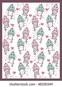 Sweet  Cupcakes Design