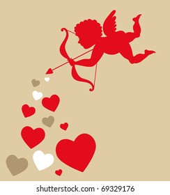 sweet cupid - greetings card for Valentines day