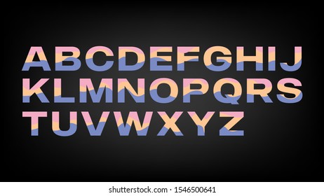 Sweet cute font and alphabet for design,vector.
