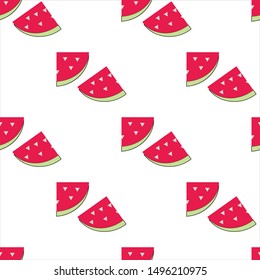 Sweet and cute fruits seamless pattern Illustration. Can use for print, template, fabric, presentation, textile, banner, poster, wallpaper