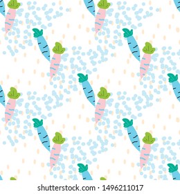 Sweet and cute fruits seamless pattern Illustration. Can use for print, template, fabric, presentation, textile, banner, poster, wallpaper