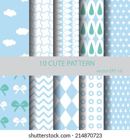 sweet and cute pattern set,Endless texture can be used for wallpaper, pattern fills, web page background,surface textures.