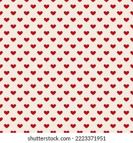 Sweet cute seamless digital paper red heart tile pattern or textures set on light backgrounds, vector, wrapping paper, seamless patterns commercial use for prints, fabric, wallpaper