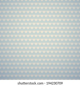 Sweet cute vector pattern (tiling). White and blue shabby color.