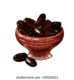 Sweet dates. Iftar. Suhoor.