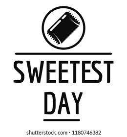 Sweet day logo. Simple illustration of sweet day vector logo for web design isolated on white background