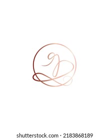 Una plantilla de logotipo de vectores tipo letra manuscrita dulce y delicada