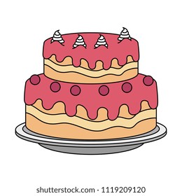 sweet and delicious cake