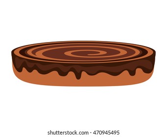 sweet delicious cookie isolated icon vector illustration design