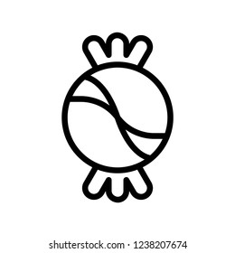 sweet delicious cookies snack food editable outline icon.