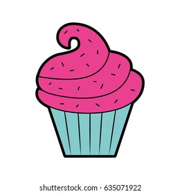 sweet and delicious cupcake