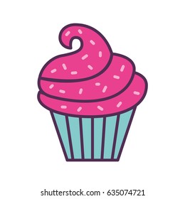 sweet and delicious cupcake