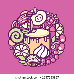 Sweet, delicious design for any pastry shop