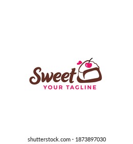 Sweet Delicious Food Logo Design Stock Vector (Royalty Free) 1873897030 ...