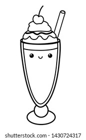 Sweet and delicious milkshake design