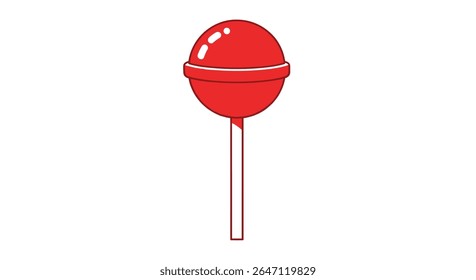 A Sweet Delightful Treat Round Candy on a Stick Known as a Lollipop