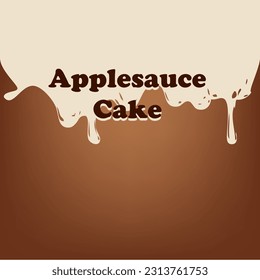 Sweet dessert with applesauce ingredient - Applesauce Cake