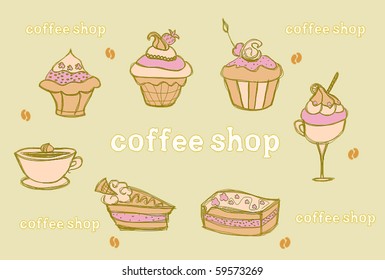 sweet dessert background