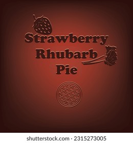 Sweet dessert from bakers Strawberry Rhubarb Pie