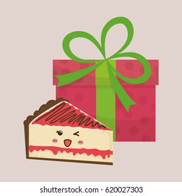 Sweet dessert cartoon