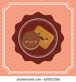 Sweet dessert cartoon