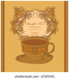 sweet dessert coffee background