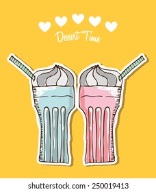 sweet dessert design, vector illustration eps10 graphic 