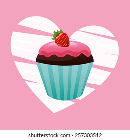 sweet dessert design, vector illustration eps10 graphic 