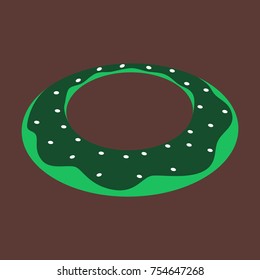 Sweet dessert in flat design Donut