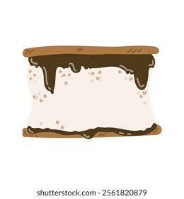 Sweet Dessert Illustration - Smores