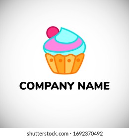 Sweet and dessert logo design. Vector illustration