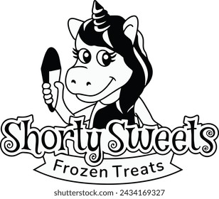 Dulce postre Logo Nuevo Vector 