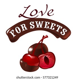 Sweet dessert vector illustration of chocolate candies