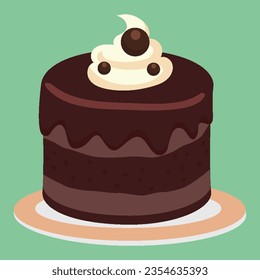 Sweet dessert vector realistic food objects. Cupcakes, cake, donuts, candy. Food icons