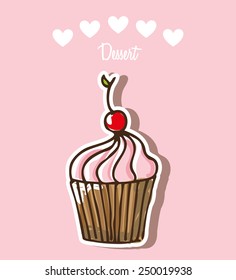 sweet desserts design, vector illustration eps10 graphic 