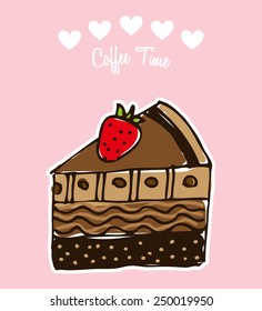sweet desserts design, vector illustration eps10 graphic 