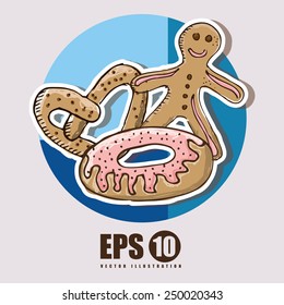 sweet desserts design, vector illustration eps10 graphic 