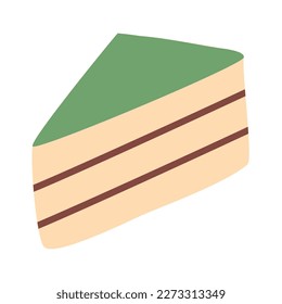 sweet desserts matcha slice cake